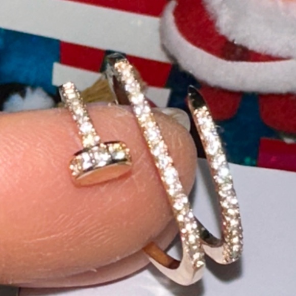 nail cubic Zarconia  a ring brand new - Picture 5 of 9